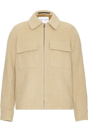 Samsøe Samsøe Sapal Jacket in - Beige. Size M (also in S, XL/1X).