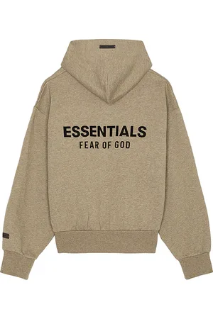 FEAR OF GOD Classic Fit Fleece Zip Up Hoodie in - Neutral. Size L (also in M, S, XL, XXL).