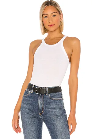 LnA Ribbed Skinny Racer Tank in - . Size L (also in M, S).