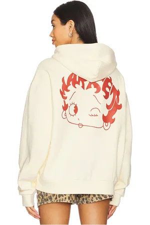 MARKET Betty Boop Mascot Hoodie in - Cream. Size L (also in M, S, XL/1X).