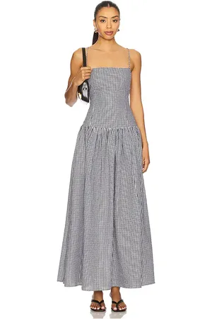 Tularosa Reese Maxi Dress in - Black. Size L (also in M, S, XL, XS, XXS).