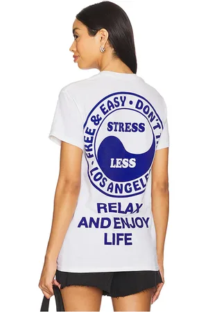 Free & Easy Lifesaver Tee in - White. Size L (also in M, S, XL/1X).