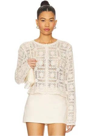 Frame The Crochet Cardi in - . Size L (also in M, S, XS).