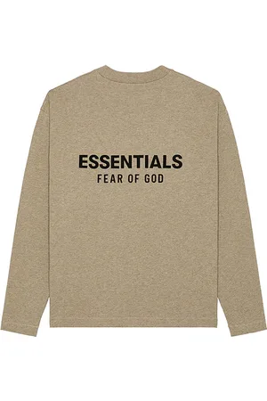 FEAR OF GOD Classic Fit Long Sleeve Tee in - Neutral. Size L (also in M, S, XL, XS, XXL).