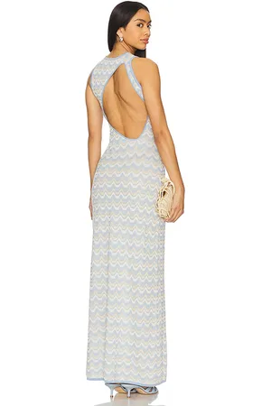 DEVON WINDSOR Dalia Dress in - Baby Blue. Size L (also in M, S, XL, XS).