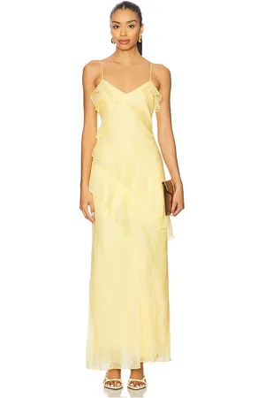 AMUR Sophia Gown in - Yellow. Size 0 (also in 00, 10, 12, 2, 4, 6, 8).