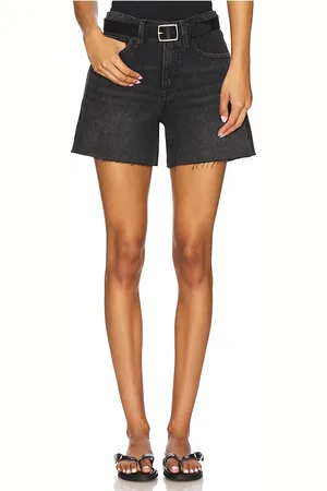 GOOD AMERICAN Good Standard Long Shorts in - Black. Size 0 (also in 00, 10, 12, 14, 16, 18, 2, 20, 22, 24, 4, 6, 8).