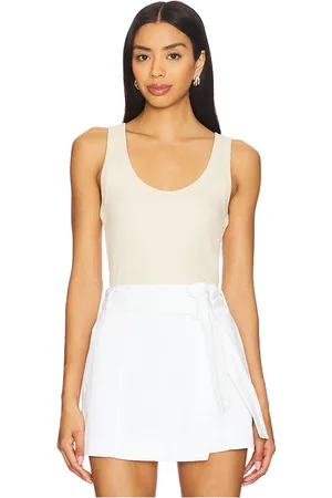 VERONICA BEARD Birke Tank in - Ivory. Size L (also in M, S, XL, XS).