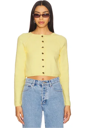 Free People Sydney Shrunken Cardi in - Lemon. Size S (also in XS).