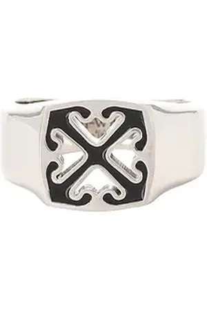 OFF-WHITE Enamel Arrow Ring in - Metallic . Size 62 (also in 66).