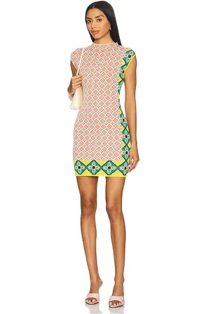 MISA Mattie Dress in - Orange. Size L (also in M, S, XL, XS, XXS).