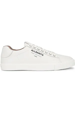 AllSaints Underground Leather Low Top Sneaker in - White. Size 10 (also in 11, 12, 8, 9).