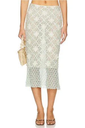 SIEDRES Lunies Skirt in - Mint. Size 36 (also in 38, 40, 42).