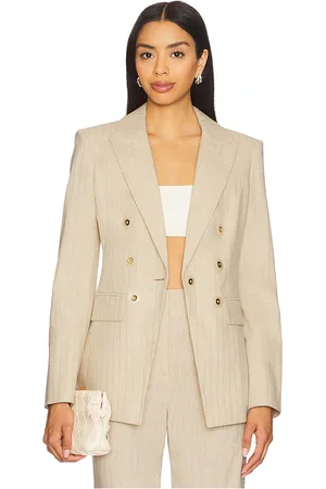 VERONICA BEARD Gaya Dickey Jacket in - Neutral. Size 0 (also in 00, 10, 2, 4, 6, 8).