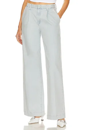 SPRWMN Pleated Trouser in - Denim-Light. Size 24 (also in 25, 26).