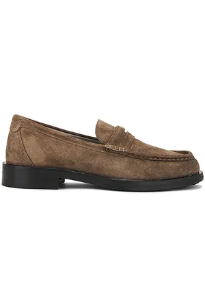 AllSaints Bloom Suede Loafer in - Grey. Size 10 (also in 11, 12, 8, 9).