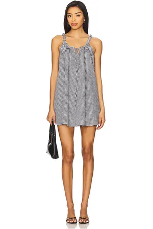 Tularosa Reese Mini Dress in - Black. Size L (also in M, S, XL, XS, XXS).
