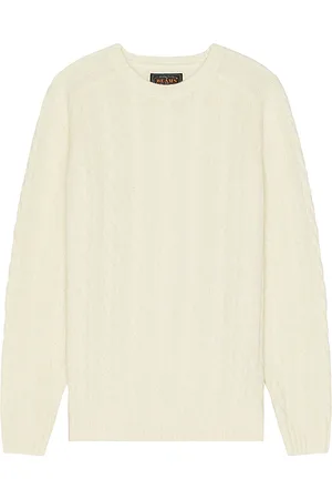 Beams Cable Sweater in - White. Size M (also in S).