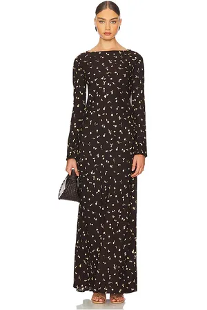 FAITHFULL THE BRAND Lilou Maxi Dress in - Chocolate. Size S (also in XS).