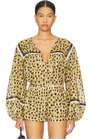 SIEDRES Nuya Blouse in - Yellow. Size 34 (also in 36, 38, 40, 42).