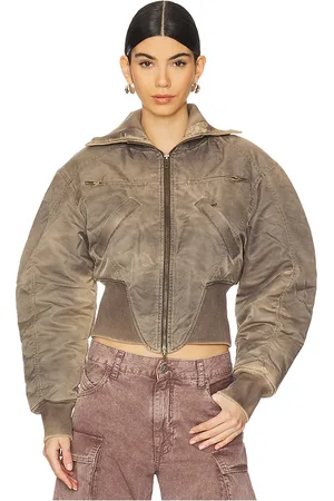 KNWLS M-claw Bomber Jacket in - Taupe. Size L (also in M, S).