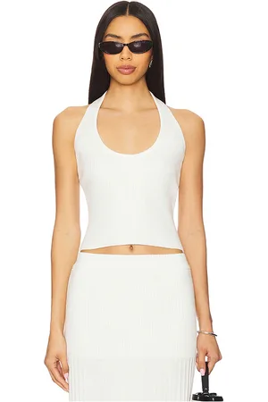 4th & Reckless Ivey Knit Halter Top in - Ivory. Size S (also in ).