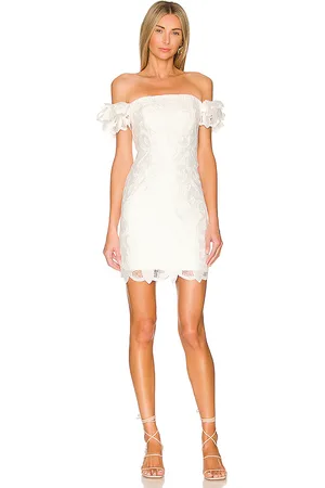 Milly Britton Guipure Lace Dress in - Ivory. Size 0 (also in 2).