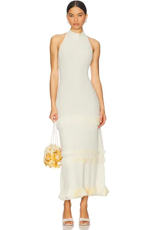 ALEXIS Ines Dress in - Cream. Size L (also in M, S, XS).