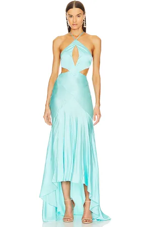 Michael Costello X REVOLVE Ione Maxi Dress in - Teal. Size L (also in M).