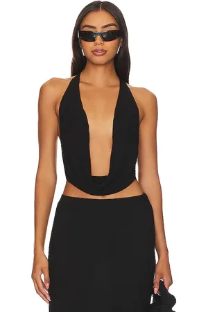 Indah Eres Cowl Neck Halter Top in - . Size S (also in L).
