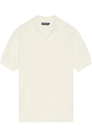 Frescobol Carioca Rino STR Salt And Pepper Stitch Polo in - . Size L (also in M, S, XL/1X).