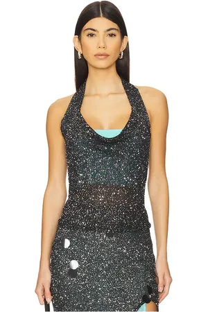 PH5 Elektra Sequins Halter Top in - Black. Size M (also in S).