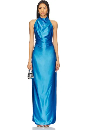 Amanda Uprichard Marcine Maxi Dress in - Royal. Size L (also in M, S, XL, XS).
