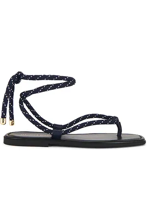 VERONICA BEARD Carmina Cord Sandal in - Navy. Size 10 (also in 5, 6, 7, 8, 9).