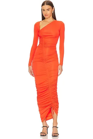 Michael Costello X REVOLVE Kylee Midi Dress in - Orange. Size S (also in XS).