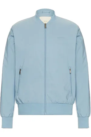 Calvin Klein Matte Bomber Jacket in - Blue. Size L (also in M, S, XL/1X).