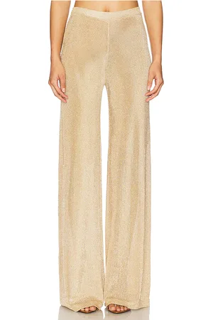SER.O.YA Sheldon Metallic Knit Pants in - Metallic . Size L (also in M, S, XL, XS, XXS).
