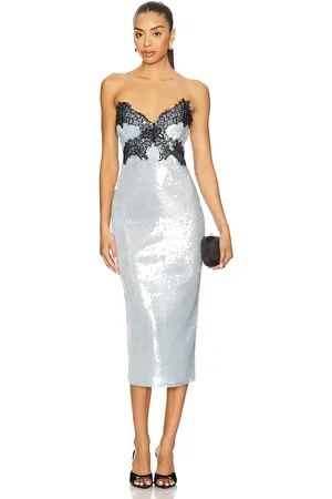 Retrofete Ellen Sequin Dress in - Blue. Size L (also in M, S, XS).