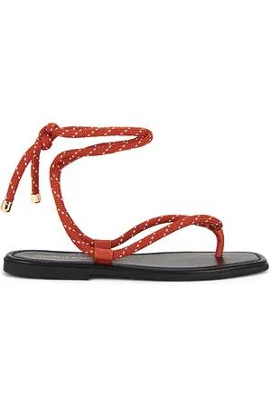 VERONICA BEARD Carmina Cord Sandal in - Red. Size 5 (also in 6, 7, 8, 9).