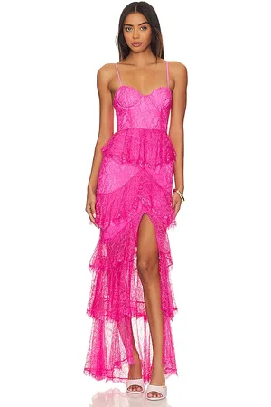 MAJORELLE Zelda Fitz Gown in - Pink. Size S (also in XL).