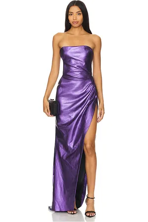 LAQUAN SMITH Strapless Gown in - Purple. Size S (also in L).