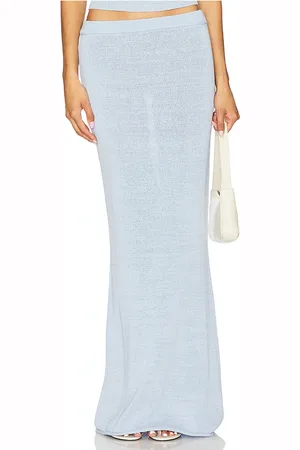 SER.O.YA Kora Maxi Skirt in - Baby Blue. Size L (also in M, S, XL, XS, XXS).