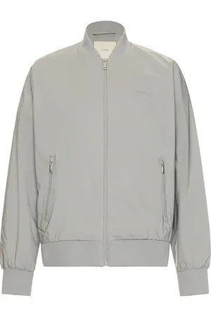 Calvin Klein Matte Bomber Jacket in - Grey. Size L (also in M, XL/1X).