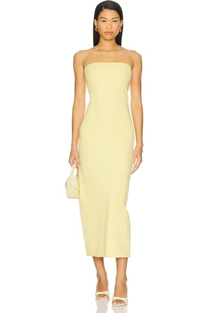 GIGI C Maya Dress in - Yellow