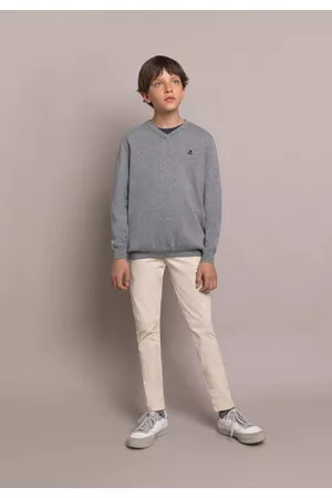 SCALPERS Menino Malhas De gola alta - Sweater Gola Em Bico Com Logótipo