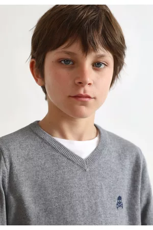 SCALPERS Menino Malhas De gola alta - Sweater Gola Em Bico Com Logótipo