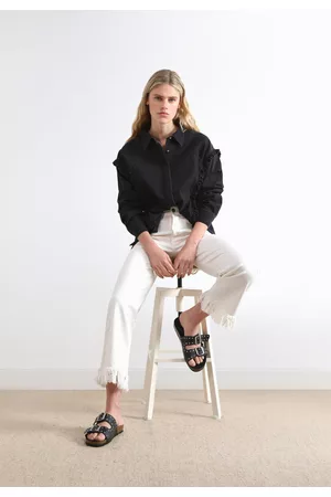 SCALPERS Mulher Camisas de Ganga - Camisa Denim Com Folho
