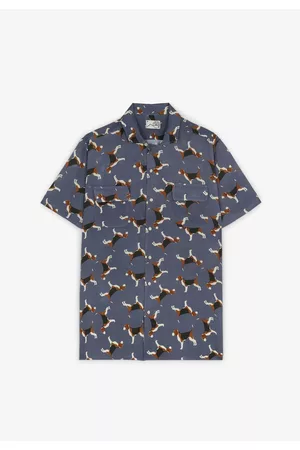 SCALPERS Homem Camisas - Camisa Com Padrão Beagle