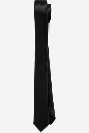 Sisley Gravata Jacquard Preta