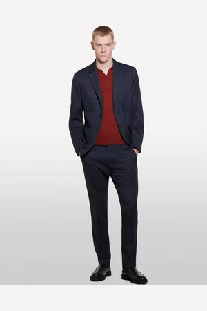 Sisley Blazer Cinza-escuro Fio Tinto